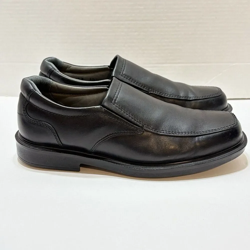 Sas Diplomat Slip-on Loafer Shoes Mens 12M Black Leather Dadcore Business